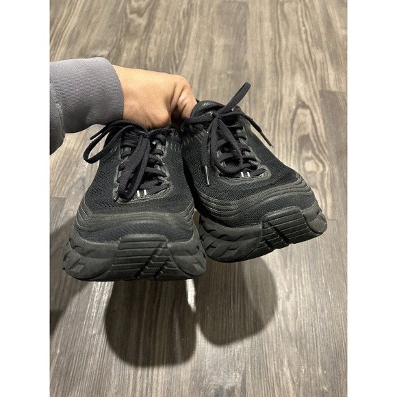 Hoka One One Bondi 7 Black Running Shoes Men's Size 7 - Picture 9 of 11